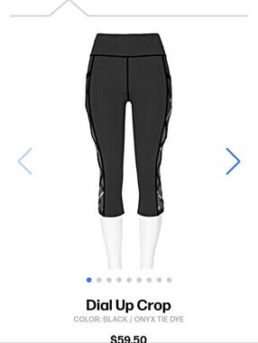 NWT POP Fit "Dial Up" Black Mesh Detail High-Waist Leggings with Pockets 2XL